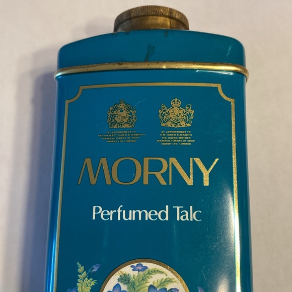 Vintage Morny French Fern PERFUMED TALC Tin - Picture 3 of 16